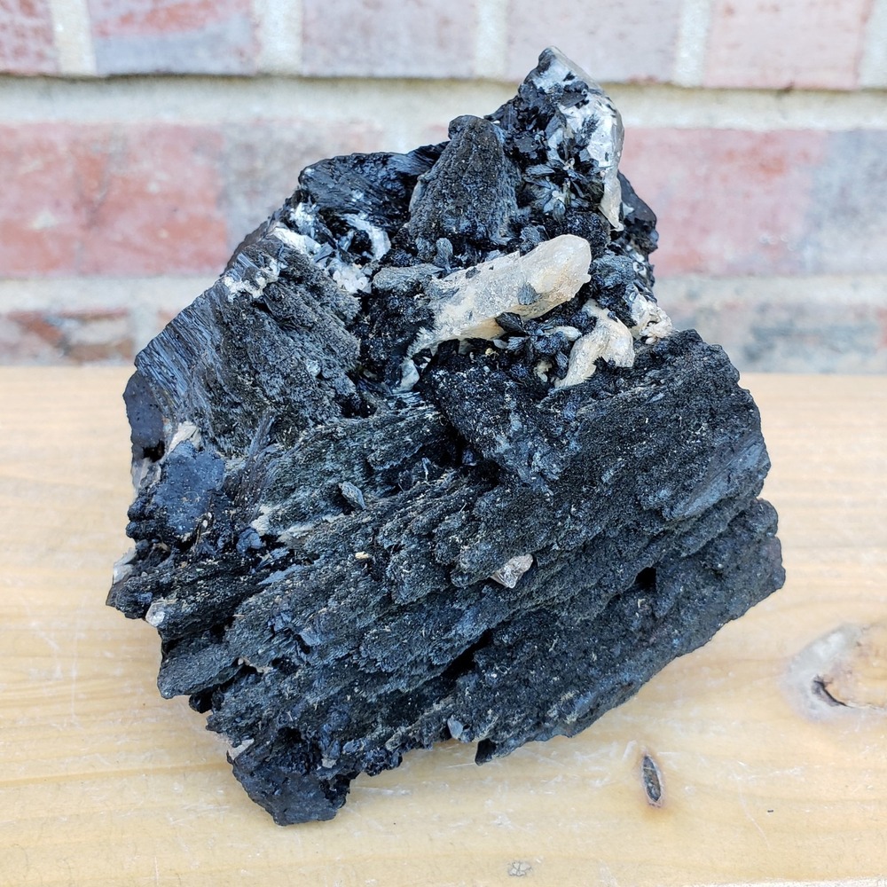 Large Velvet Tourmaline & Quartz, Alamos Sorona, Mexico, 2 lbs. 3 oz Estate